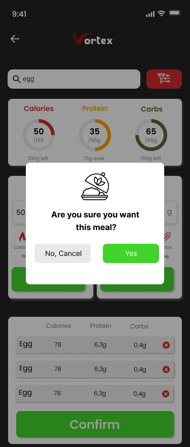تأكيد النظام الغذائي